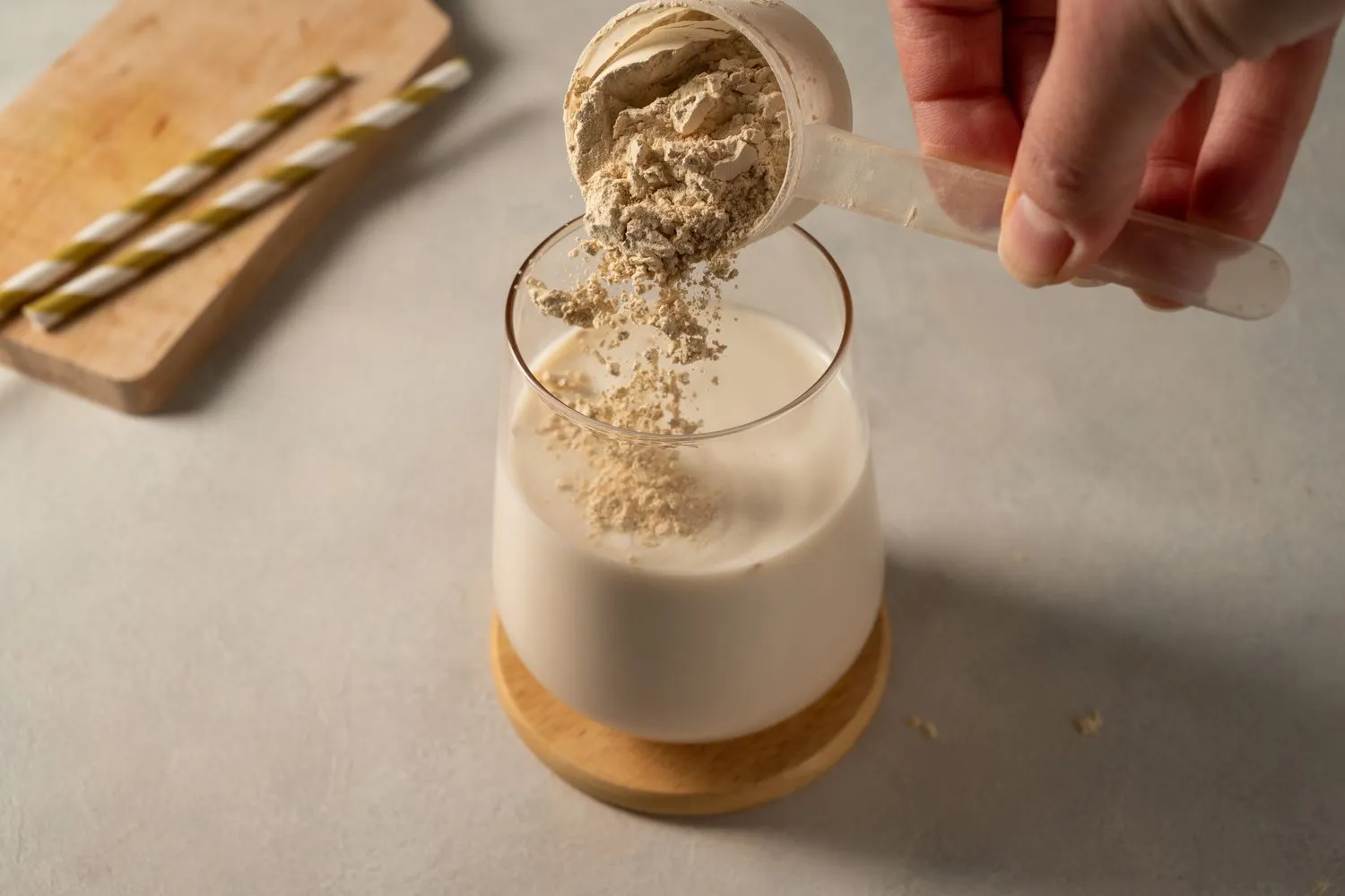 Mix with milk